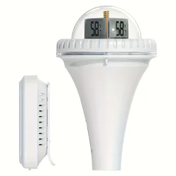 Pool Thermometer, Wireless Pool Thermometer Floating Easy Read, Pool Thermometer for Swimming Pool Hot Tubs Pond Test Kits