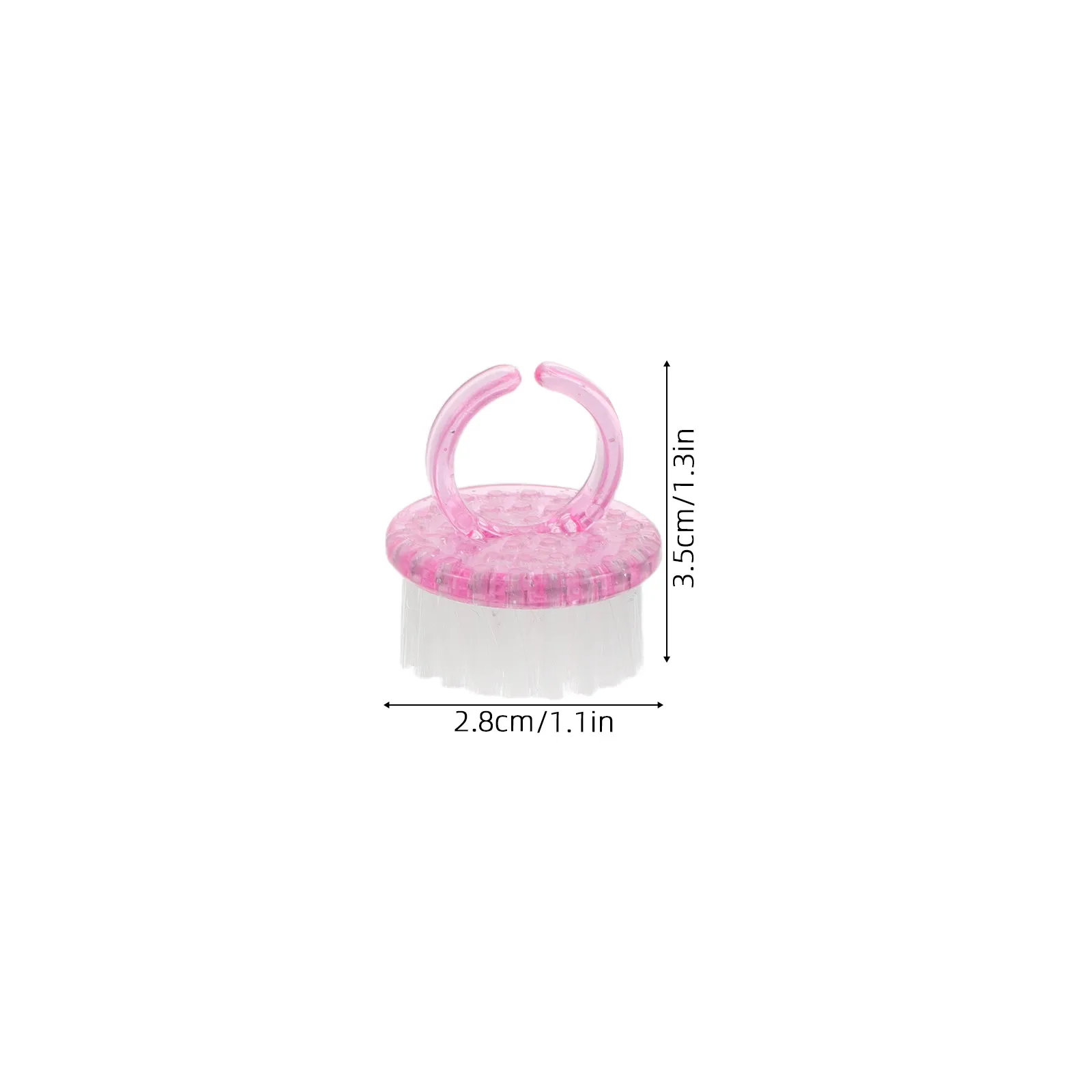 20Pcs Portable Nail Dust Brush Soft Mini Handle Fingernail Cleaner Brush Macaron Colors Manicure Tool for Nail Art Salon Travel