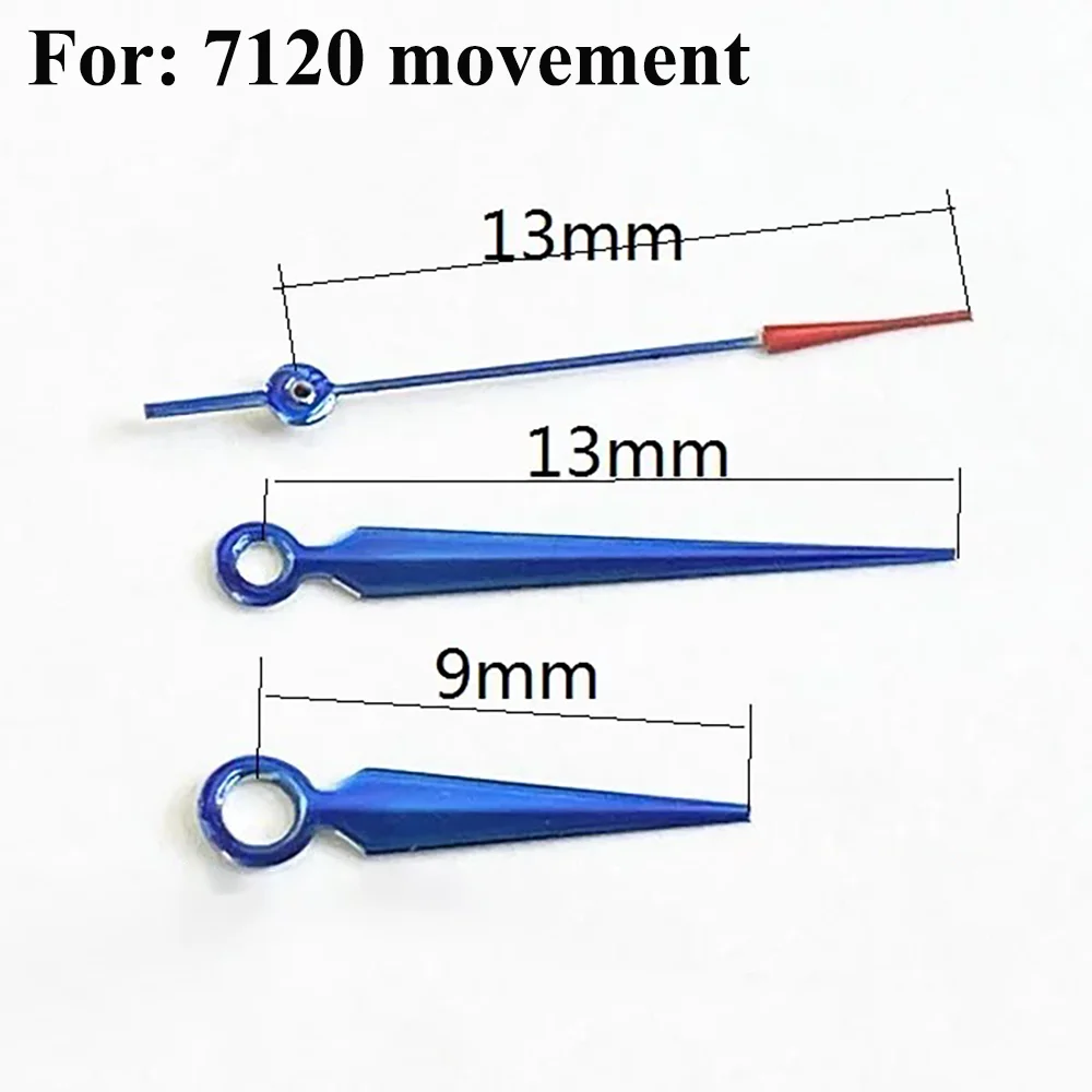 

Watch Accessories Watch Hands Suitable for 7120 Machine Movement Watch Repair Parts 3-Pin Hour Minute Second Watch Pointers