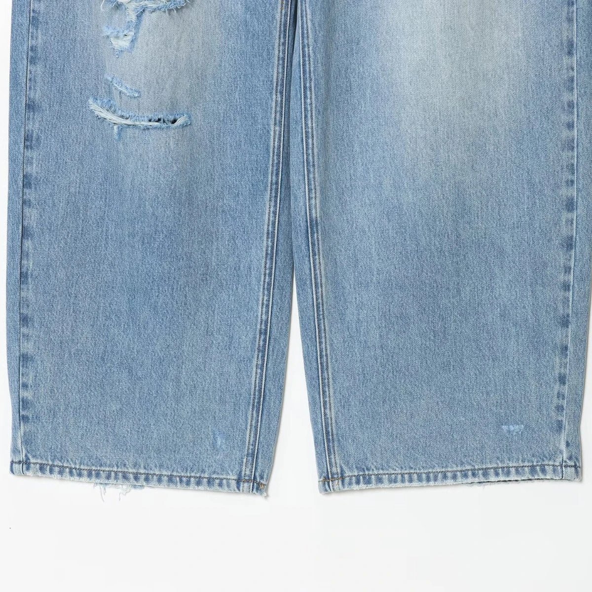 Pantalones vaqueros de pierna recta rasgados de tiro medio para mujer, pantalones informales holgados con bolsillos y cremallera, pantalones elegantes para mujer para principios de otoño