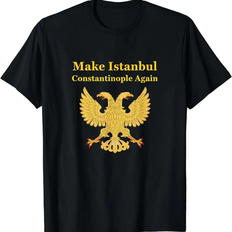 Православная футболка Christian Make Istanbul Constantinople Again, размер S 5Xl