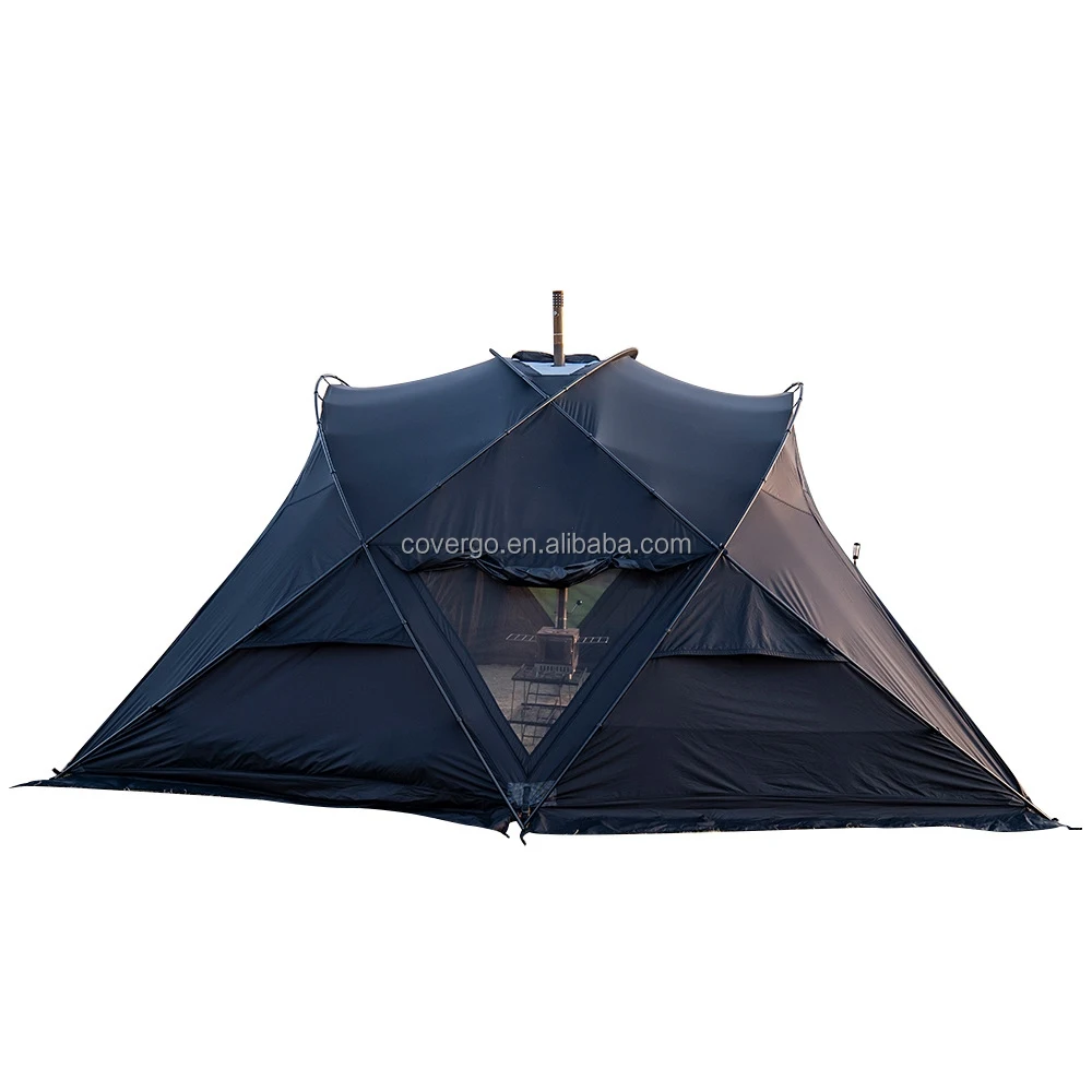 Outdoor Popular Camping Family Tent Portable Waterproof Large Dome Luxury Travel Tent for 6 Person Hiking Equipment
