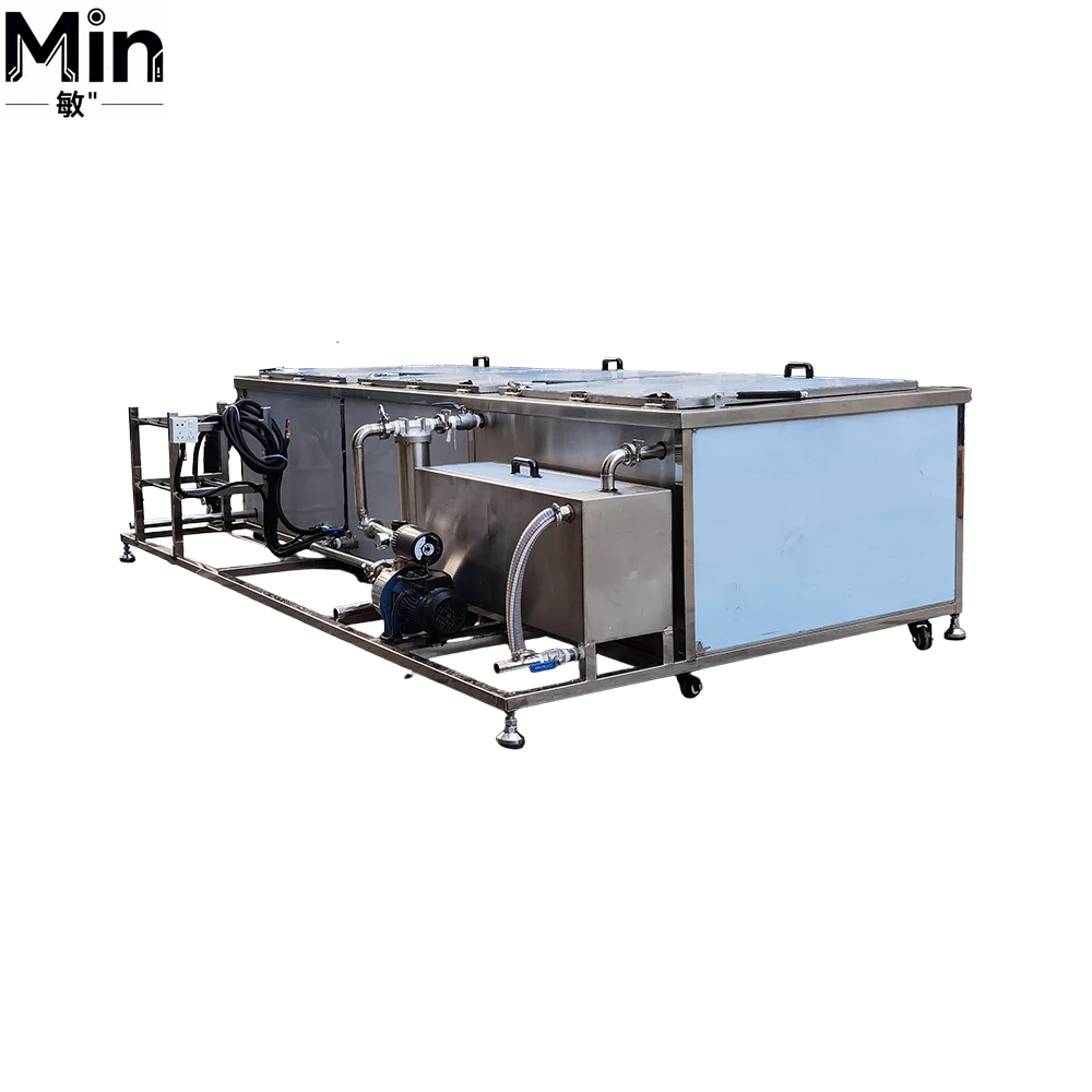 264L 3000W Three Station Ultrasonic Cleaning Equipment with Rinse Dry Function for Electronic Precision Parts Cleaning