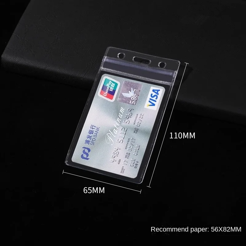 Waterproof Transparent Card Clip Plastic Protective Sleeve Bank Credit Card Protective Sleeve ID Card  Wallet