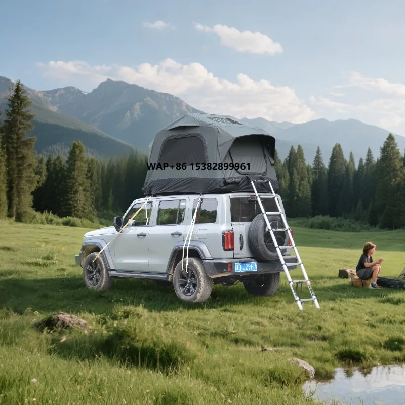 

2026 Hot Sale MQ Truck SUV Roof Tent Inflatable Camping Two Bedrooms 2 Person Four-season Easy Setup No Damage Polyester USA