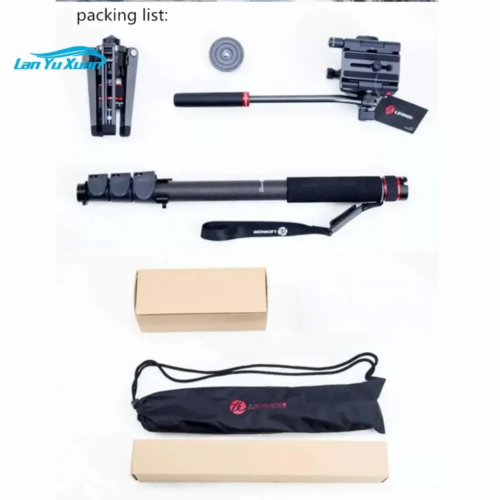 LENNON LM5AH Aluminum Frame Saker Quick Release Professional Video Monopod Tripod Up To 18kg Suitable for DSLR Video Cameras