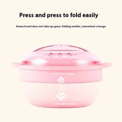 JUSTLANG Folding Wax Warmer Hair Removal Wax Dipping Pot Hair Removal Cream Soft Silicone Small Portable Lose Hair Or Feathers