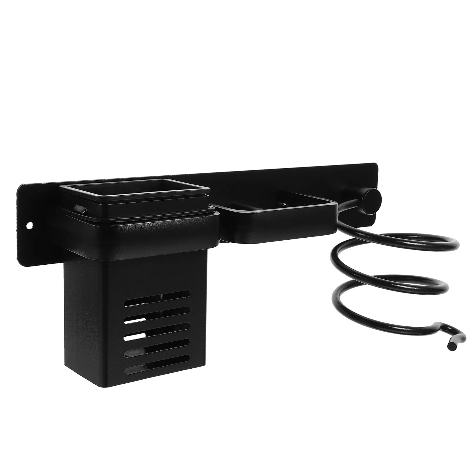 Wall Mount Hair Dryer Holder Bathroom Organizer Space-Saving Storage Rack for Hair Tools Hairdryer Rack Blow Dryer Holders