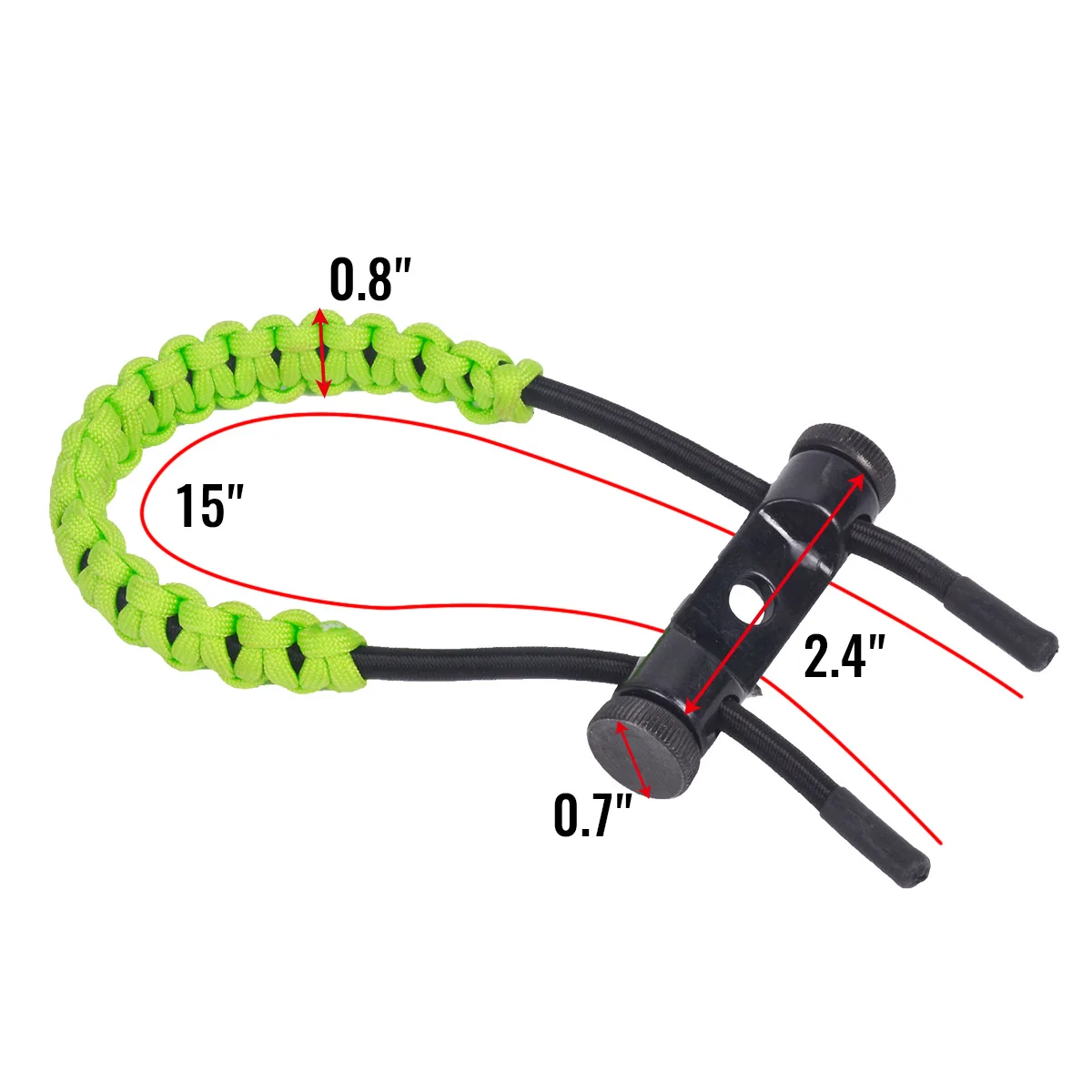 Archery Compound Bow Wrist Sling Archery Target Shooter Adjustable Strap Leather Metal Grommet For Hunting