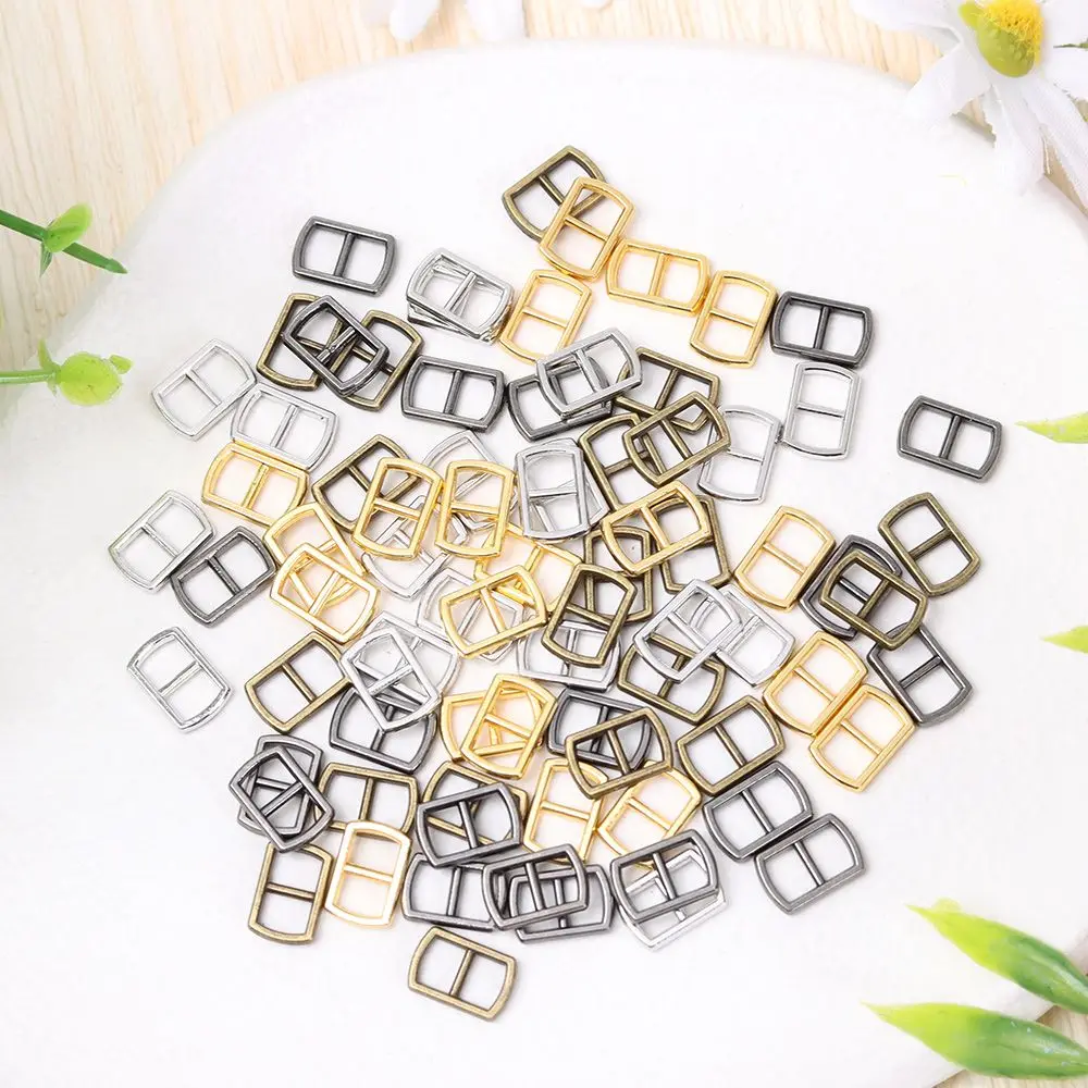 20/40pcs High quality Mini Ultra-small   Bags Accessories Diy Dolls Buckles Tri-glide Buckle Belt Buttons