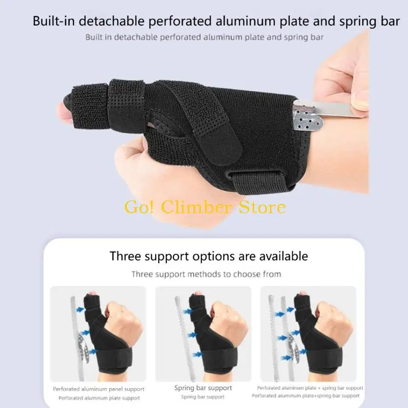 Q84C Split-Thumb Wrist Support Wrap for Running and Everyday Hand Use, High-Stretch Wrap with Simple Tension Control at Multiple