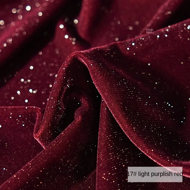 50X140Cm Bright Velvet Fabric Cloth Woven Shiny Beautiful Cloth DIY Handicrafts Jewelry Sewing Material Designer Clothing Cloth