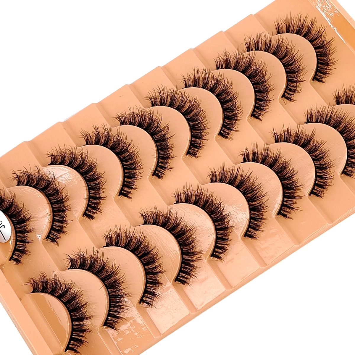 10 Pairs 3D Faux Mink Lashes Fluffy Soft Beauty Wispy Natural Short False Eyelashes Curly lashes Makeup Classic Thick eyelashes