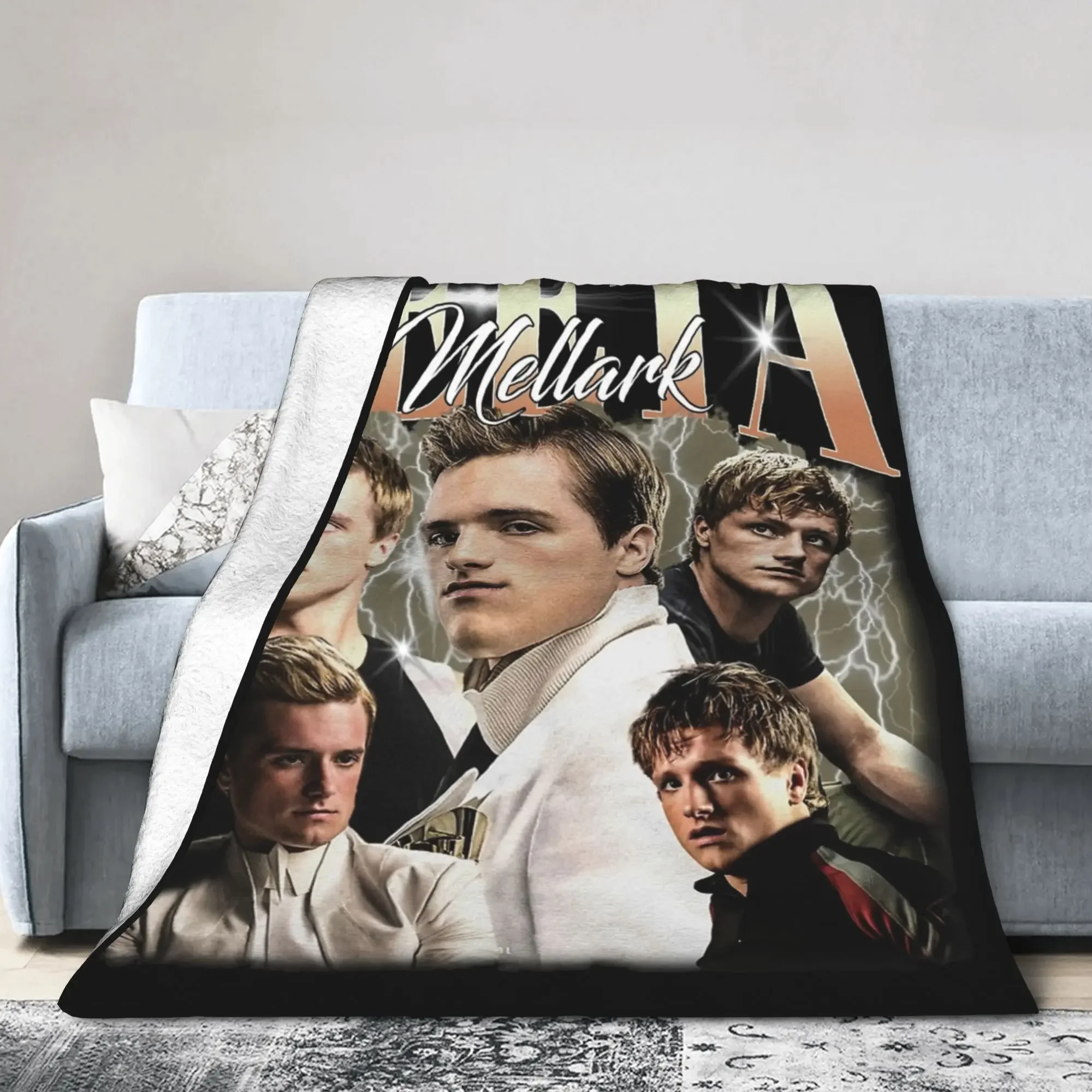 

Флисовое одеяло Peeta Mellark Limited Hunger Games, супермягкий плед для дивана и спальни, осенне-зимнее многофункциональное одеяло