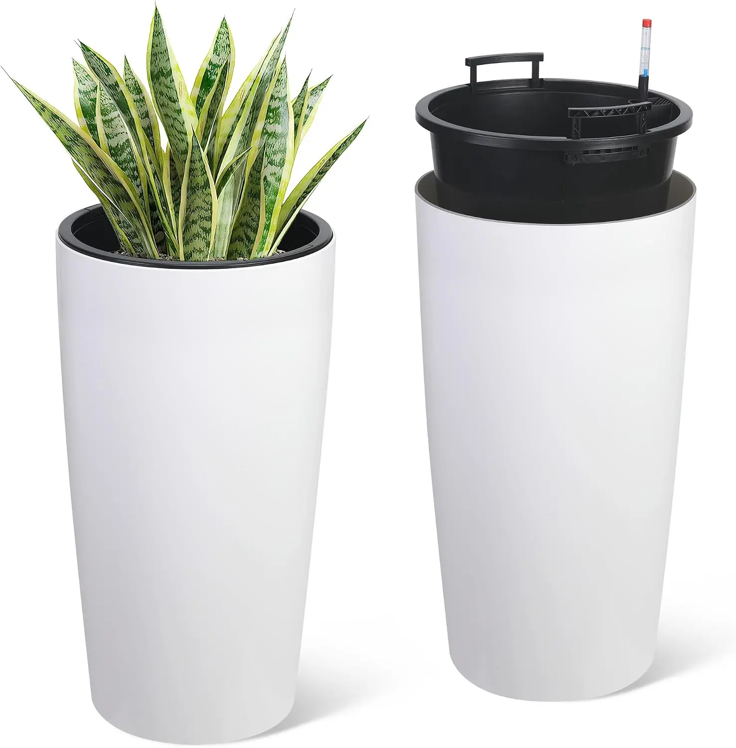 Tall Self Watering Planters Set of Two