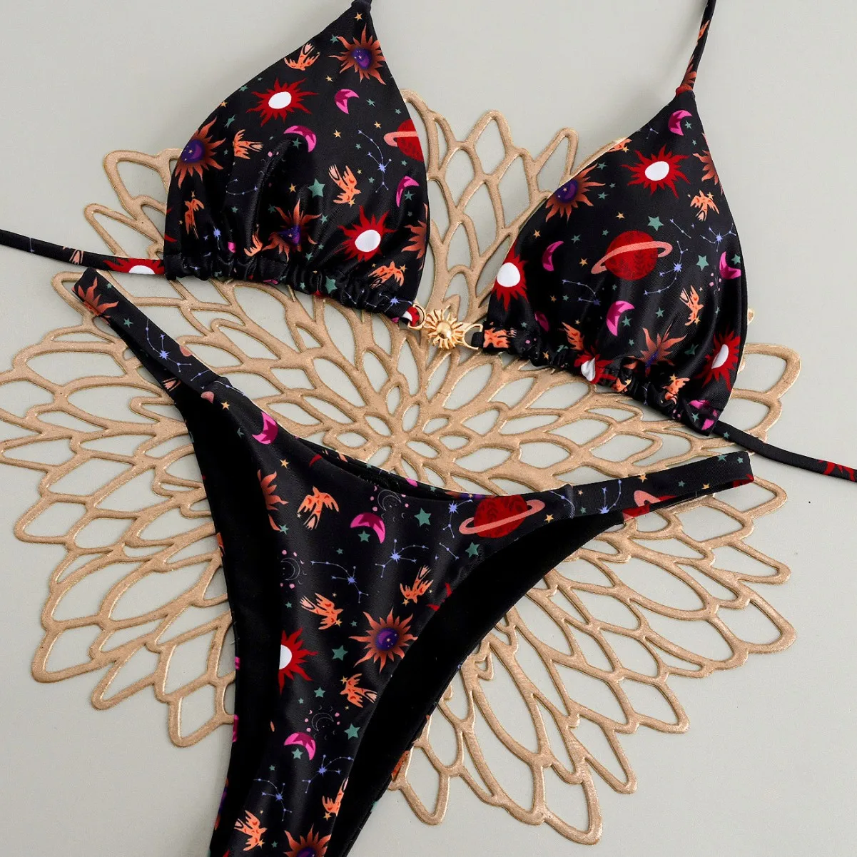 

Новый комплект бикини с эффектом пуш-ап и принтом, женские однотонные купальники бикини с низкой талией, сексуальный леопардовый купальный костюм для отпуска