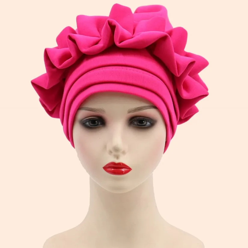 

African Auto Gele Headtie Nigerian Wedding Gele Muslim Turban Cap Arab India Hat Female Head Wraps Turbante Mujer 2023 New