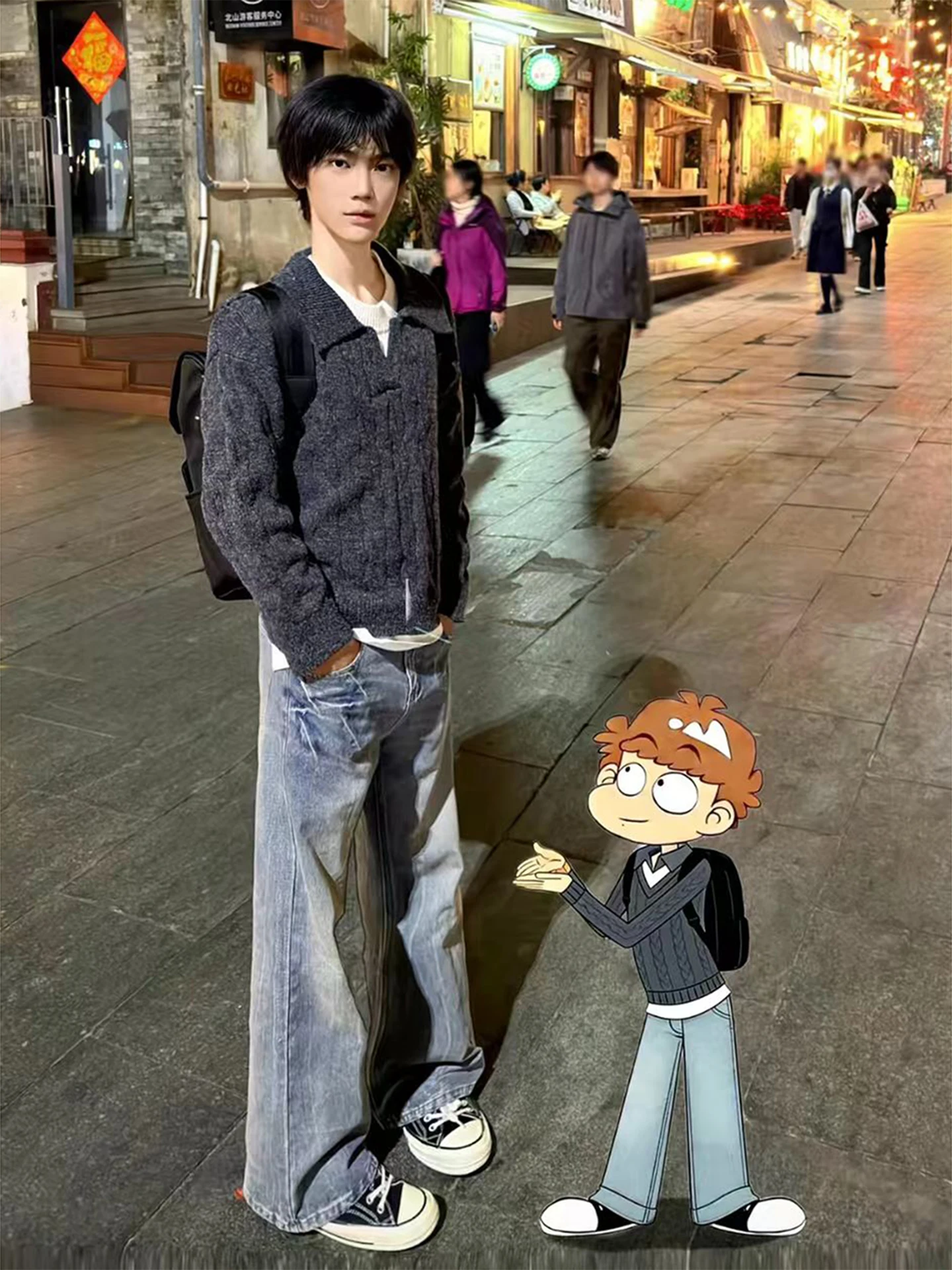 

Deep ey Twisted Knit Sweater Men's Sle Autumn Winter Casual Faion Inner Wear Top Soft Comfortable Loose Fit V-Ne Long...