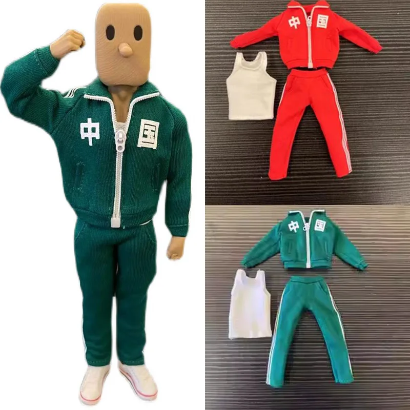 

Notaman Wave 1/12 Male Soldier Sportswear Set Running Fitness Lapel Zipper Long Sleeve Jacket Vest Pants Fit 6inch Action Figure