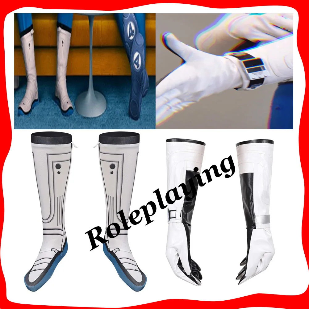 

Movie Fantastic Cos Four First Steps Cosplay Socks Gloves Hand Guard for Adult Fantasy Costume Accessories Halloween Carnival