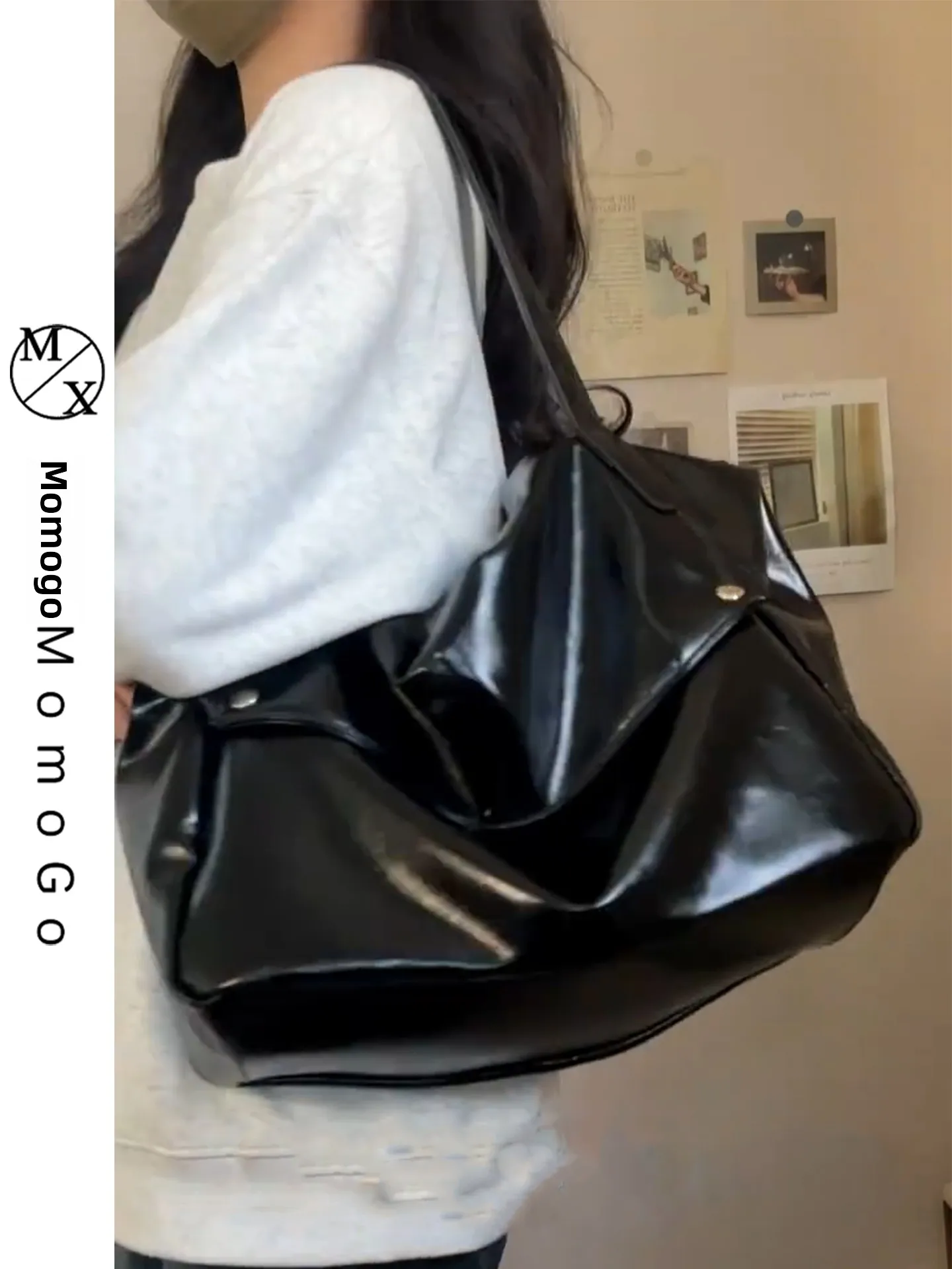 

Корейская повседневная свободная женская сумка-тоут большой вместимости для работы, новинка 2025 года, модная сумка через плечо