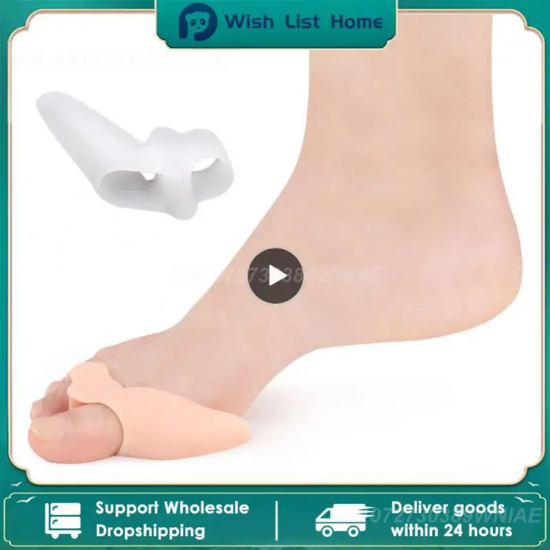 Protective Toes Separator Daily Use Hallux Valgus Bunion Corrector Soft Silicone Straightener Spacers Stretchers Foot Care Tool