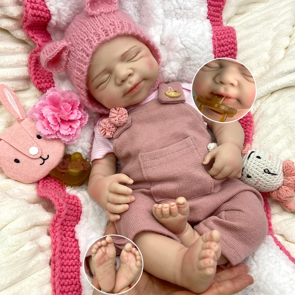 

Realistic Detail Features Silicone Reborn Baby 50cm Can Open Mouth Pascale Full Soft Weighted Doll Lifelike Artist’s Prop