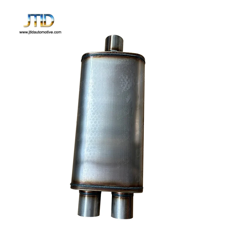 universal-409ss-exhaust-muffler-center-inlet-25-dual-outlet-25-body-4-x9-body-length-18-without-valve-total-length-24