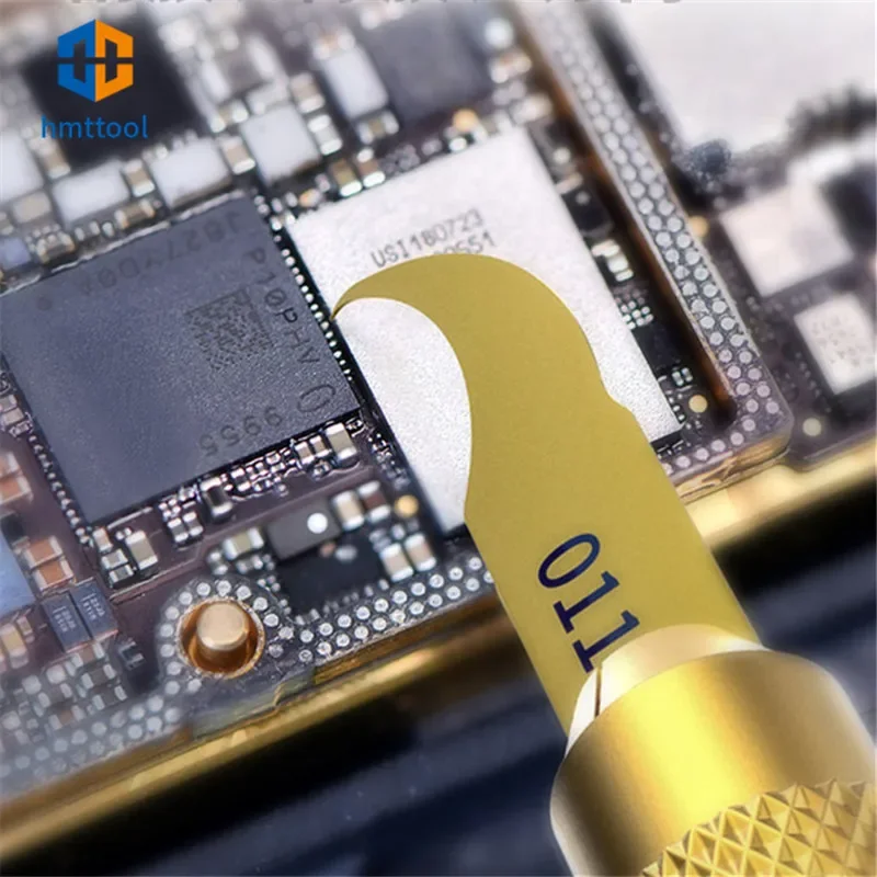 Qianli 011 cuchillas pulidas a mano para teléfono BGA CPU, cuchillo de eliminación de palanca, reparación de apertura, mantenimiento de iPhone BGA, herramientas de eliminación de Chip IC