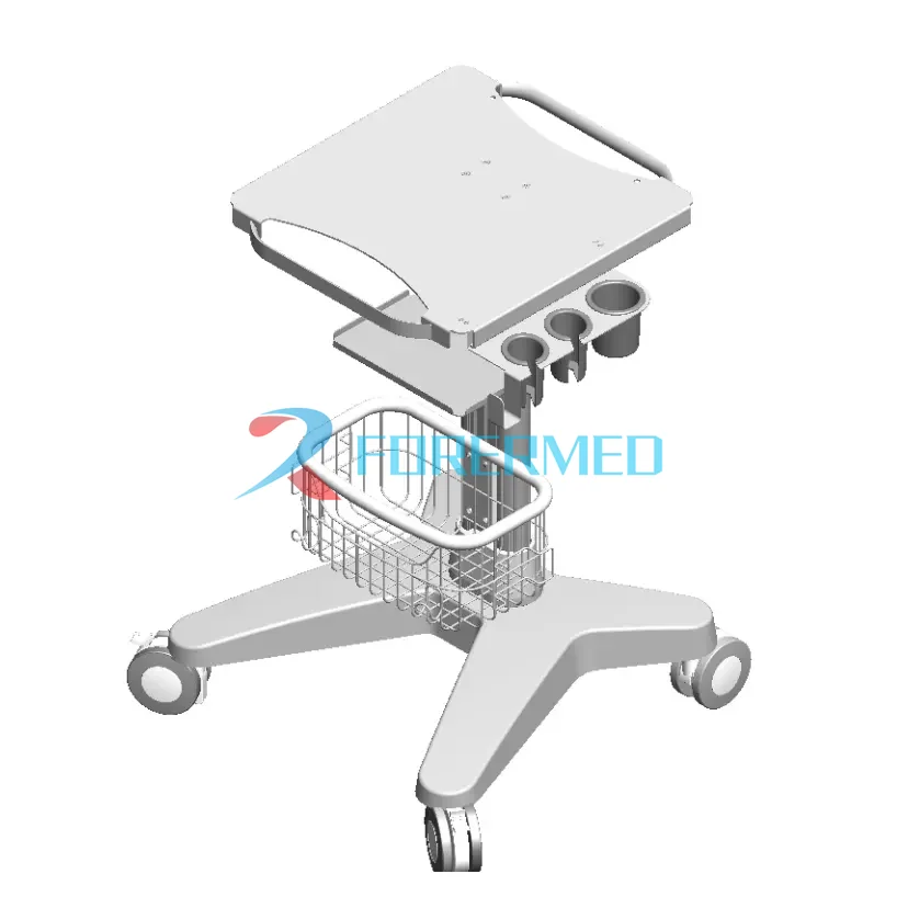 

Hospital Heavy Portable Ultrasound Medical Trolley Cart Ultrasound Scanner Mobile Trolley