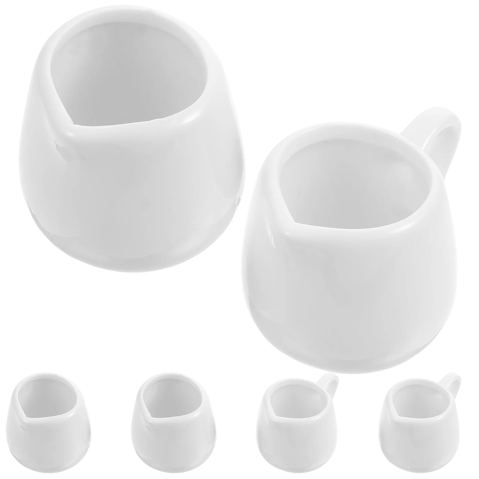 

6Pcs Milk Cups Ceramic Coffee Cups Practical Sauce Holders Multipurpose Kitchen Beverage Containers Kitchen Supplies