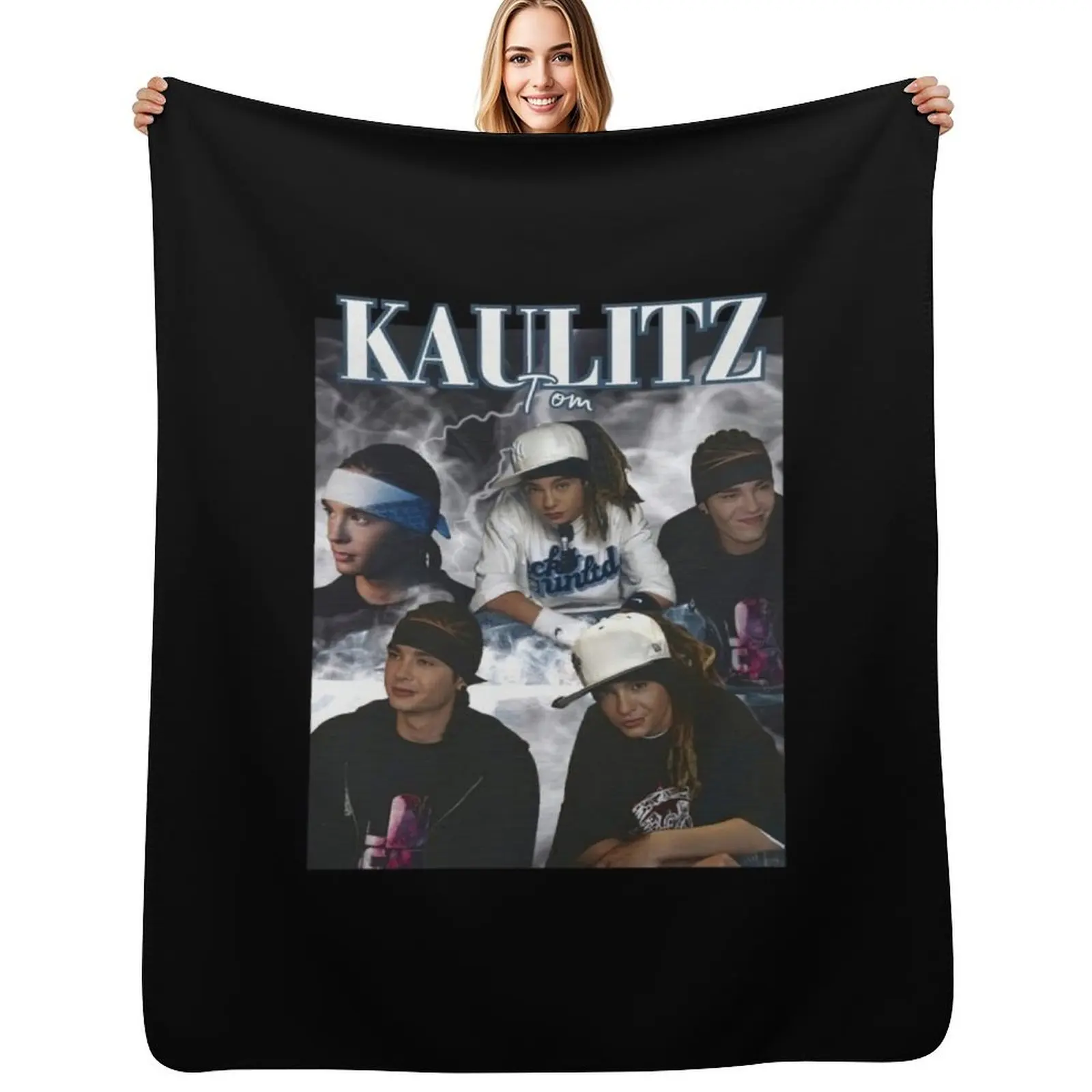 Tokio Hotel Tom Kaulitz Throw Blanket Furry Bed covers Decorative Throw Baby Softest Blankets