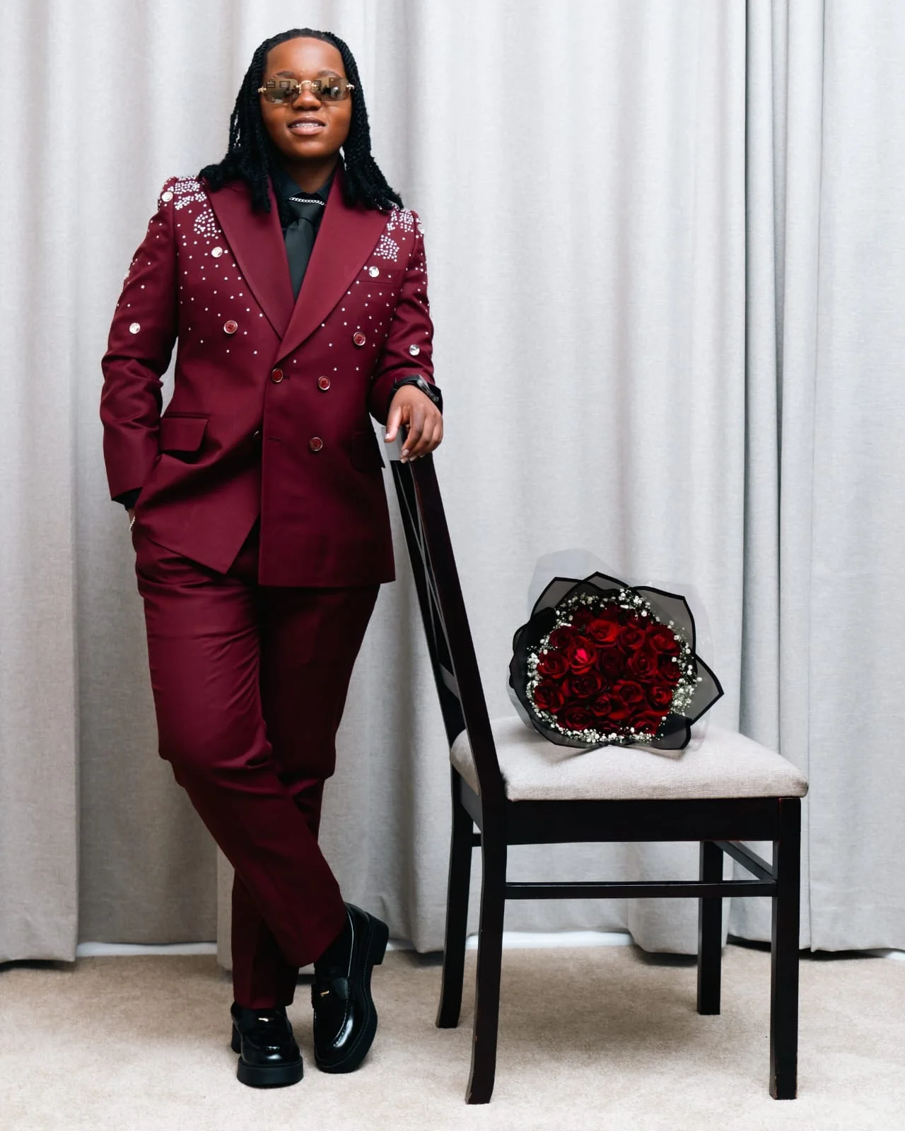 Designer Men Wedding Suits For Wedding Peaked Lapel Double Breasted Tuxedo Groom Wear 2 Pcs Jacket Pants Party Customized