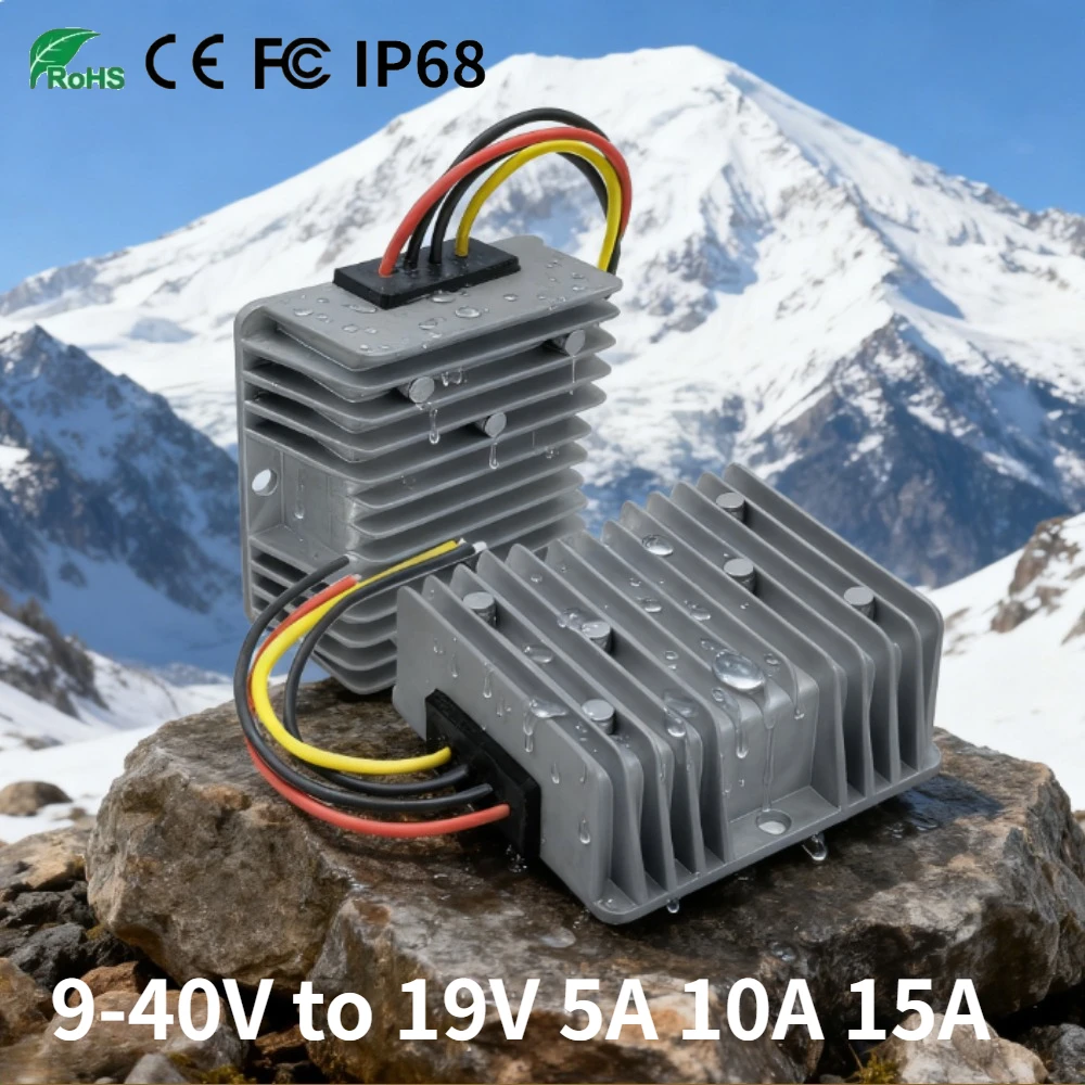 

9-40V to 19V 5A 10A 15A DC DC Step Down Boost Power Converter 5A to 15A Voltage Stabilizer Boost Regulator Car Laptop Supply CE