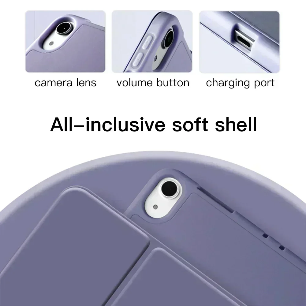 For iPad 9.7inch 5/6th  Case Accessories For iPad 7/8/9/10 Air 1/2/3/4/5 Pro 12.9 Pro 11 Mini1/2/3/4/5/6 Protective Cover Funda