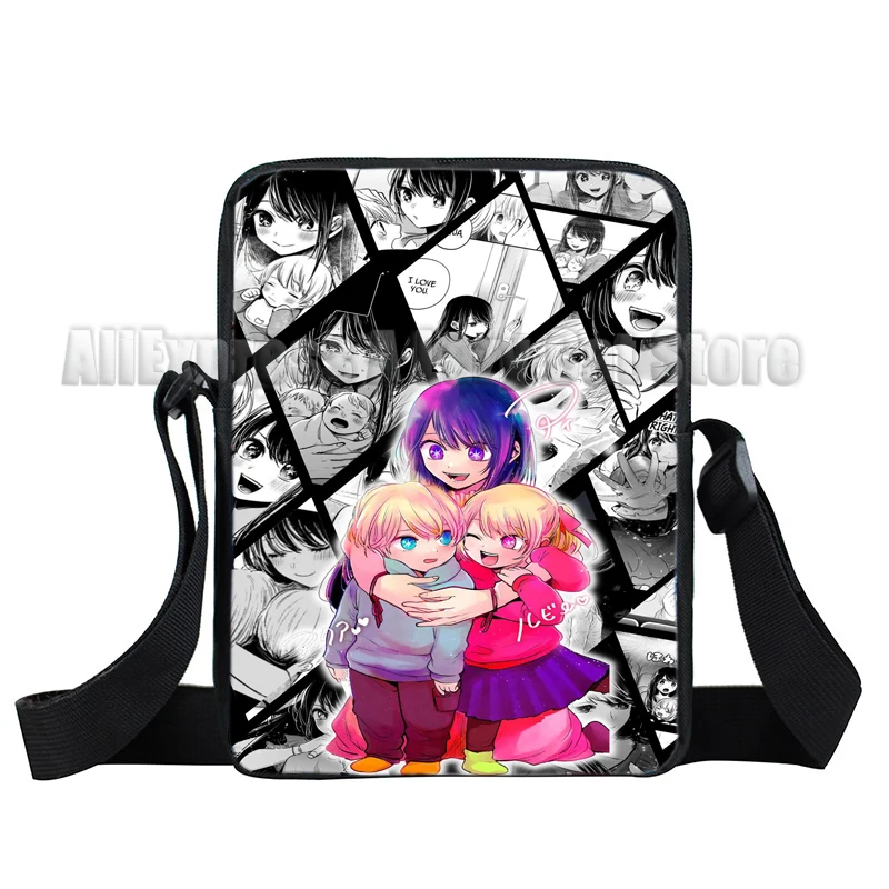 Bolsa de mensajero Oshi No Ko para niños y niñas, bolso de mano de dibujos animados Ai Hoshino Akane, bolso de hombro para adolescentes