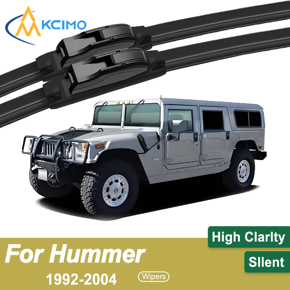 

Consistent Clear Sights for Hummer H1 1992-2004 – 2 Front Wiper Blades, All-Season Use & Essential Safety