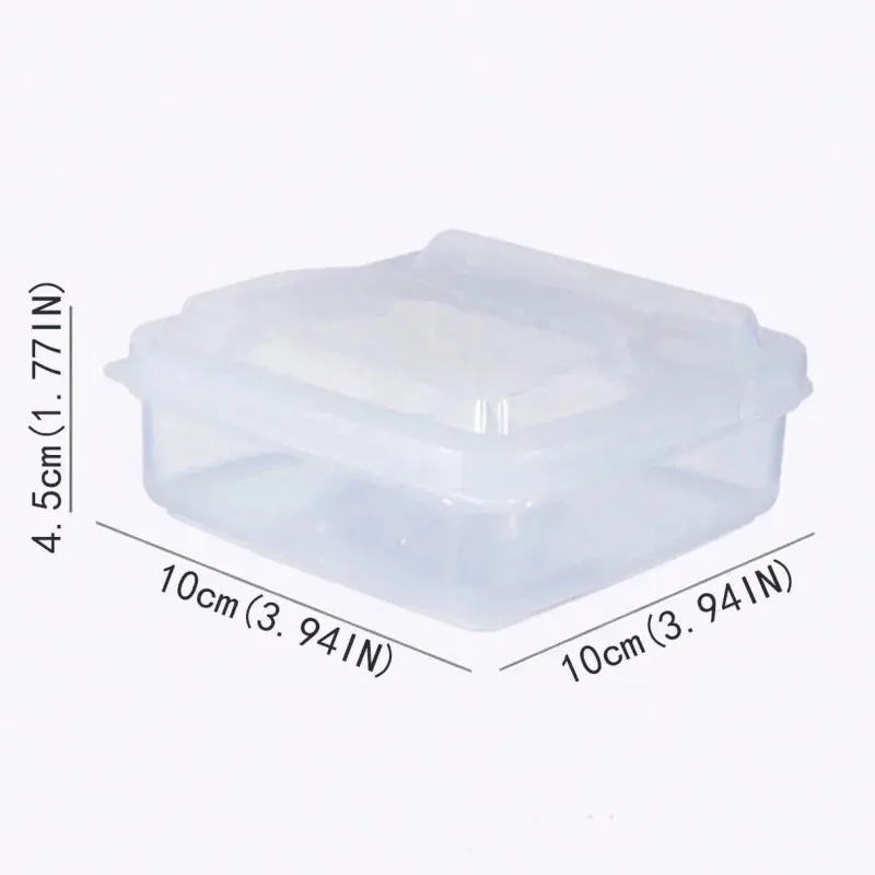 1pc Plastic Refrigerator Storage Cheese Box, Cheese Container, Butter Block Cheese Slice Storage Box