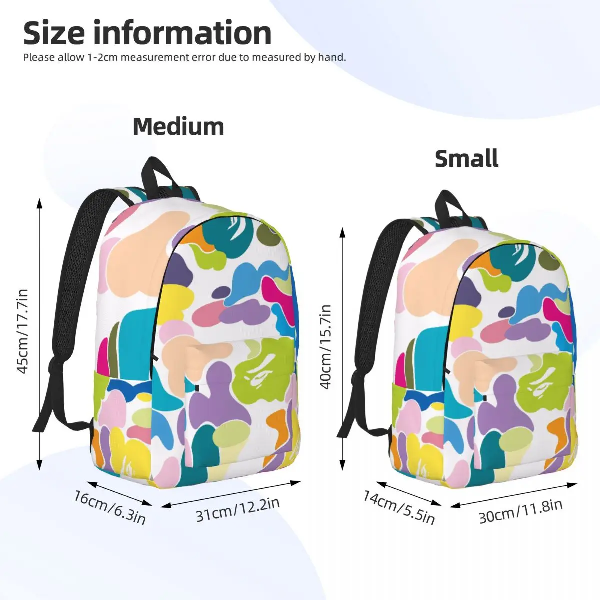 Ape-Bape For Girls Boys Large Capacity Student Backpack Lightweight waterproof Backpack  15.7in 17.7in