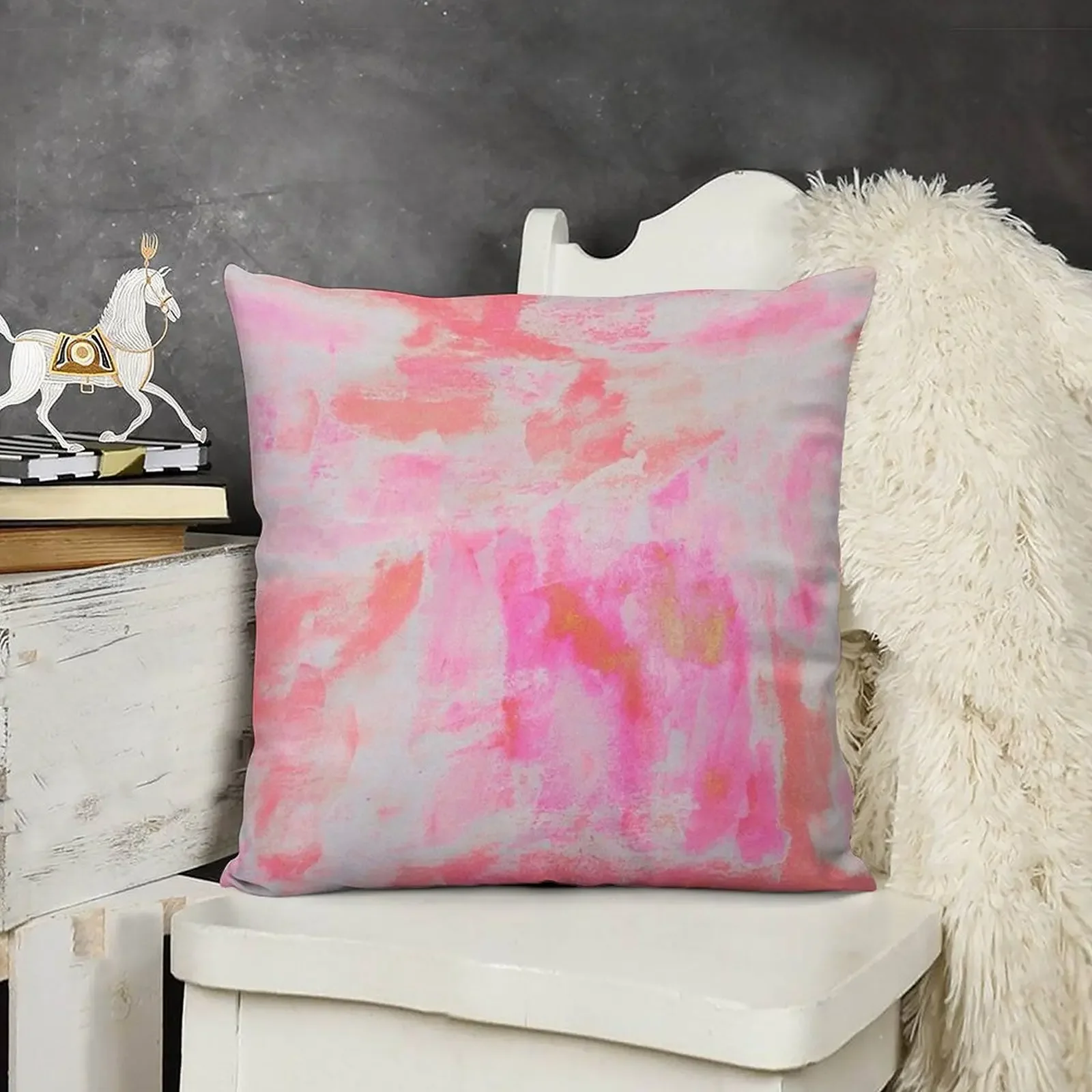 

cute pink brushed Throw Pillow Sofa Covers For Living Room Pillow Case bed pillows pillow
