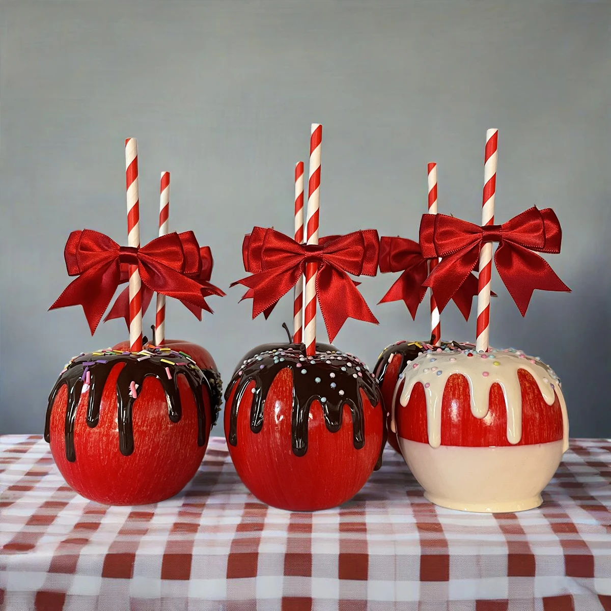 19 cm/7,4 zoll PU Material Hohe Nachahmung Zucker Apfel Modell Dessert Shop Display Obst Shop Ornamente Requisiten wohnzimmer Ornamente – Detail 4