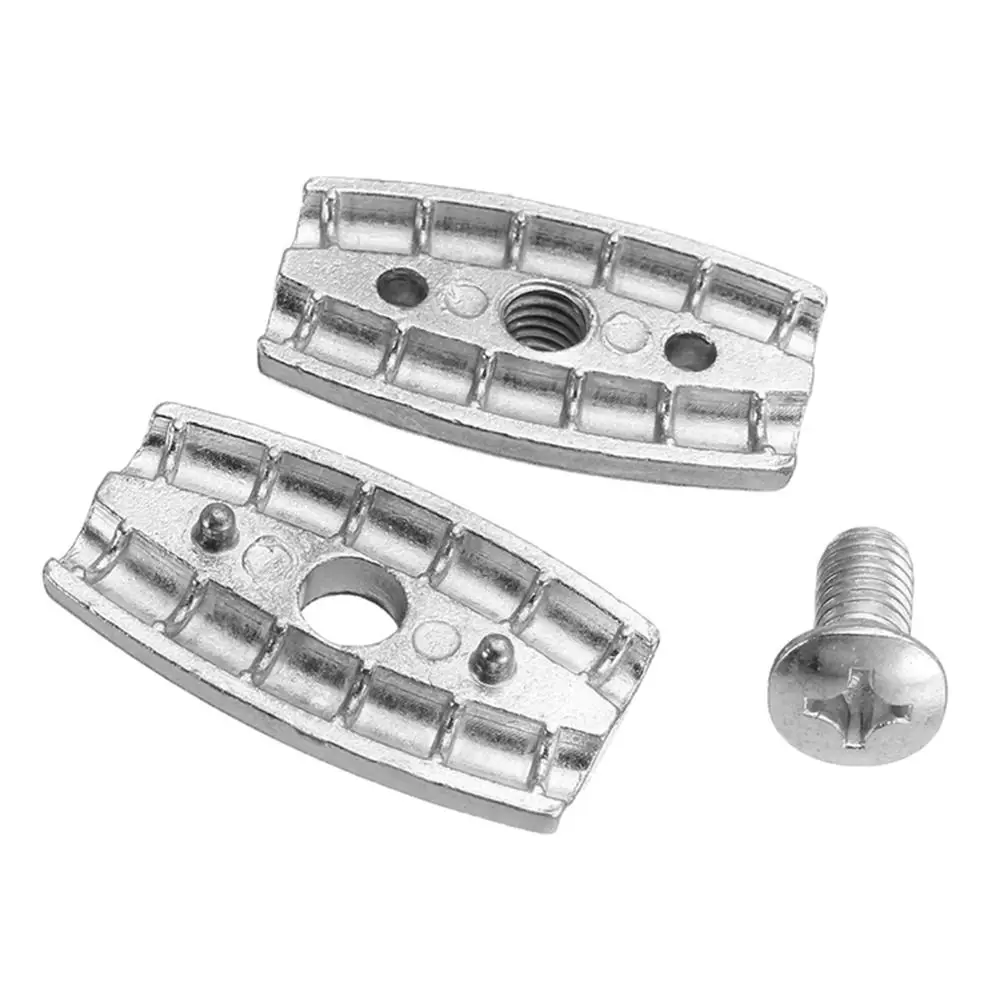 1Pc 2/3/4/6/8mm Double Hole Wire Rope Grip Cable Clamp Thread Simplex Clamp Zinc Alloy Silver Cable Clip Applications Tool