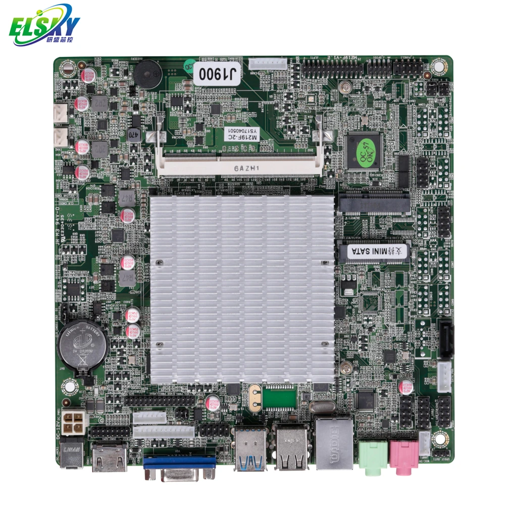 Motherboard and Processor In-tel Celeron J1900  Quad Core 2.0G  Fanless Mini Itx  6*COM 10*USB 1/2*1000LAN