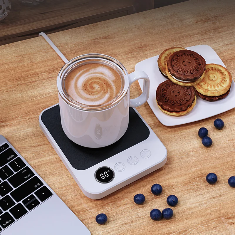 36W Mug Warmer Cup Heater Electric Hot Plate 9 Gear Temperature Warmer Coaster Milk Coffee Heating Pad For Home Office 220V