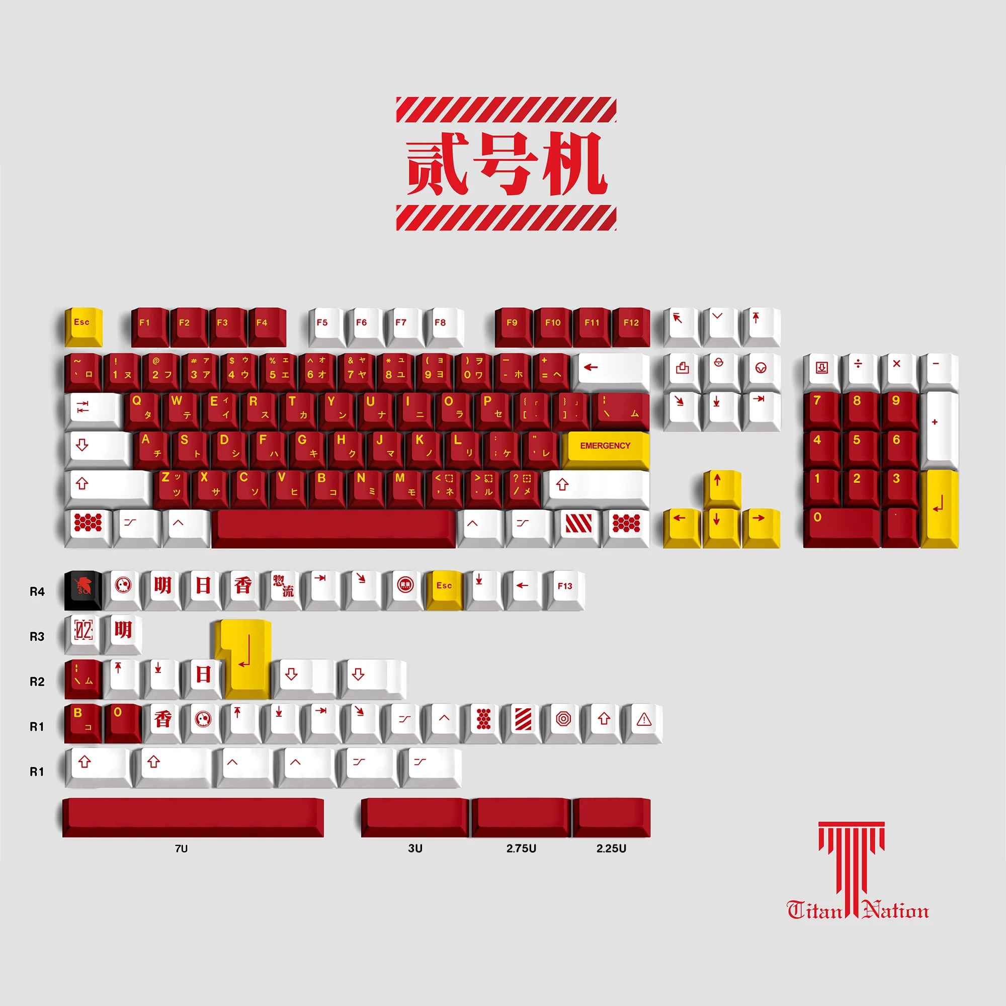 Imagem -01 - Teclado Mecânico Keycaps Gmk Machine Asuka Keycaps Pbt Sublimação Dye Cherry mx Switch 129 Chaves teclado mecanico keycaps gmk machine asuka keycaps pbt sublimacao dye cherry mx switch 129 chaves 01