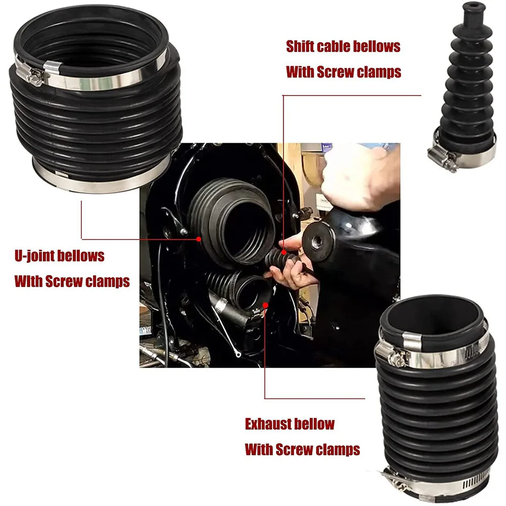 

Bellows Repair Reseal Kit For Mercury For Quicksilver For Alpha 1 Gen 2 Bellows Repair Kit 30-803099T1 Vehicle Boat Parts