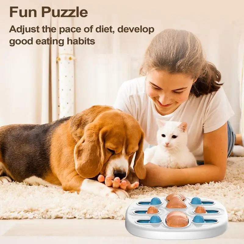 Dog Puzzle Feeder Non-slip Dog Treat Puzzle Interactive Dog Toys Enhance Meal Times Promote Mental Enrichment For All Breeds