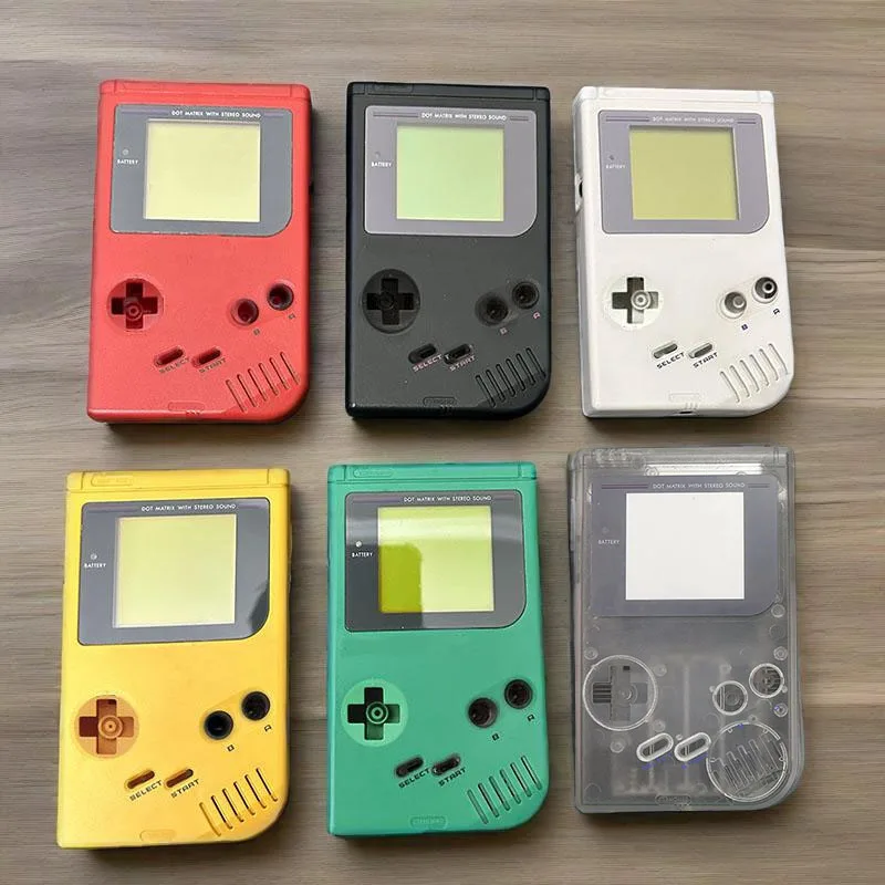 1 مجموعة كاملة مجموعة الإسكان شل غطاء إصلاح أجزاء ل Gameboy الكلاسيكية لعبة وحدة التحكم ل GB DMG-01 مع أزرار