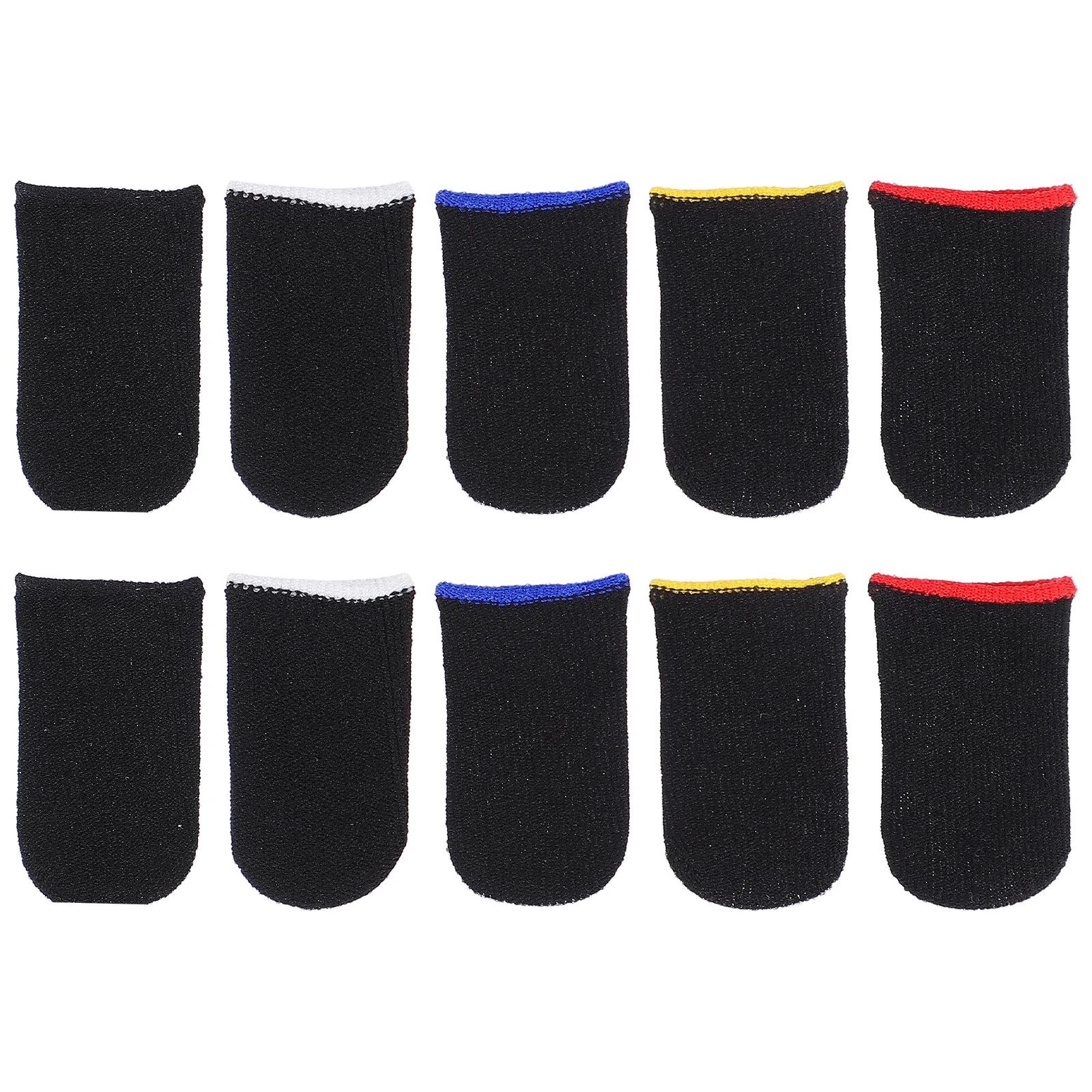 

10Pcs Game Thumb Sleeve Excellent Elasticity Nylon Finger Cot for Smartphone Touchscreen Smooth Operation Comfortable Wear