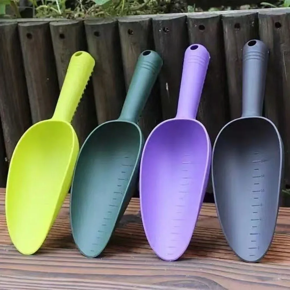 Multifunctional Garden Shovel Plastic with Scale Plant Shovel Thickened Durable Home Garden Tool Flower Vegetables Planting